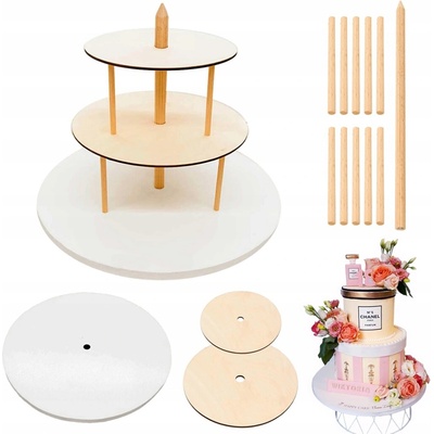 Brand4Cake Stojan rám pro 3patrové dorty 40/24/18 cm