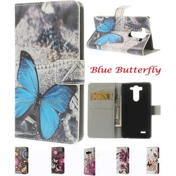 Image 1 of LG G3 S mini Painted Wallet Кожен Калъф + Протектор