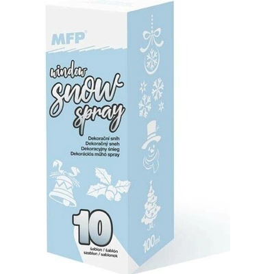 Sníh dekorační ve spreji 100 ml + šablony