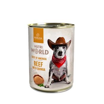 POKUSA POKUSA NUTRI WORLD - консерва говеждо с киноа 400гр (PO_1NutriBf-400)