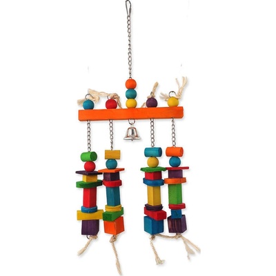 BIRD JEWEL hrazda s dřívky a zvonečkem 55 cm – Zbozi.Blesk.cz