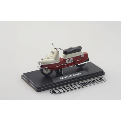 Abrex ČZ 175/501 1958 Tmavě Červená/Světle Šedá 1:18