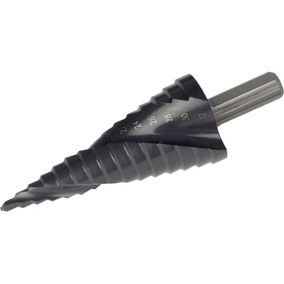 Extol Стъпаловидно свредло HSS-Co, спирала, 10 стъпки (4-22 mm, 2 mm стъпки), затягане: 8 mm