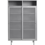 Unique Furniture Сиво метално шкафче с плъзгащи се врати 90x140x40 cm Veep - Unique Furniture (50230002)