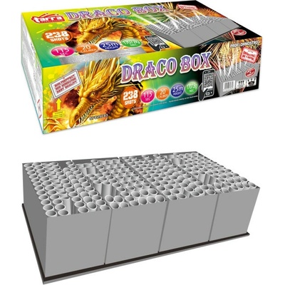 Profi zložený Ohňostroj DRACO-BOX 238 RÁN 1/1