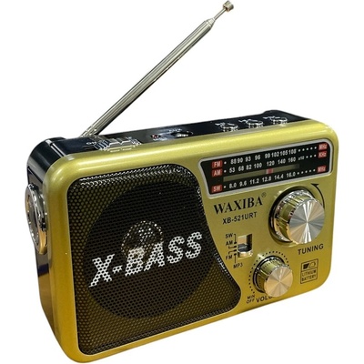 WAXIBA Портативно радио Waxiba XB-521URT -Bluetooth, FM радио, МP3 плеър, USB и SD card