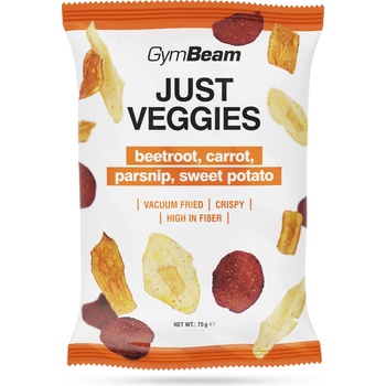 GymBeam Just Veggies - Зеленчуков чипс микс 12 x 75 g