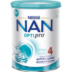 Nestle Млечна напитка на прах Nestle Nan - Optipro 4, опаковка 800 g (12557601) - baby