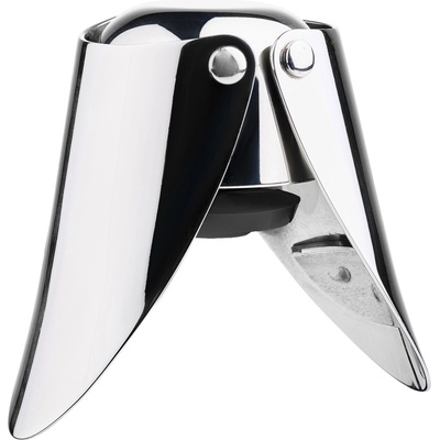 Zone Тапа за шампанско ROCKS, сребърен, неръждаема стомана, зона Дания (ZO12237)