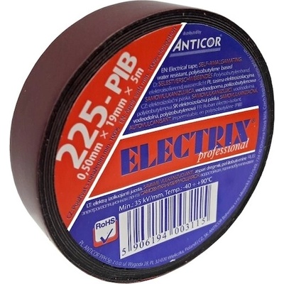 Izolační páska samovulkanizační (PIB) – 19 mm x 5 m, černá