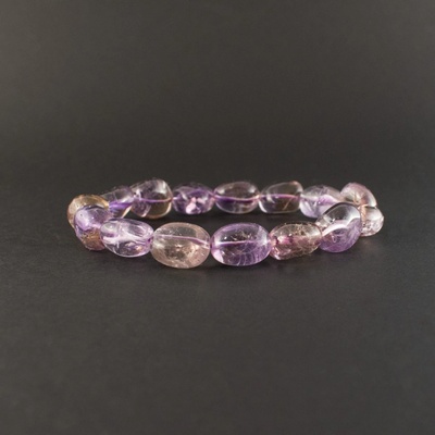 Milujeme Kameny Ametrín ametyst a citrín náramek váleček NV3