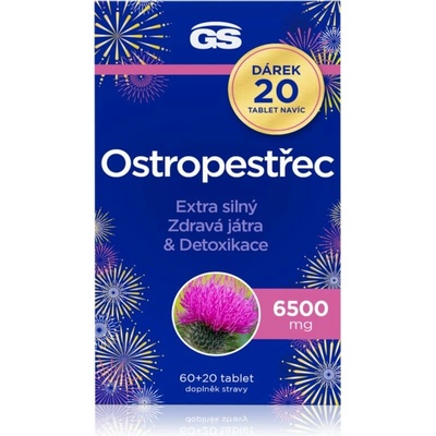 GS Ostropestřec 6500 mg 80 tablet