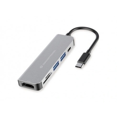 PNY Conceptronic DONN02G докинг станция USB 3.2 Gen 1 (3.1 Gen 1) Type-C Алуминий (DONN02G)
