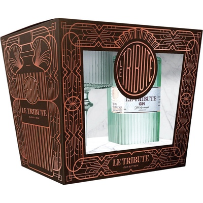 Le Tribute Gin 43% 0,7 l (dárkové balení 1 sklenice)