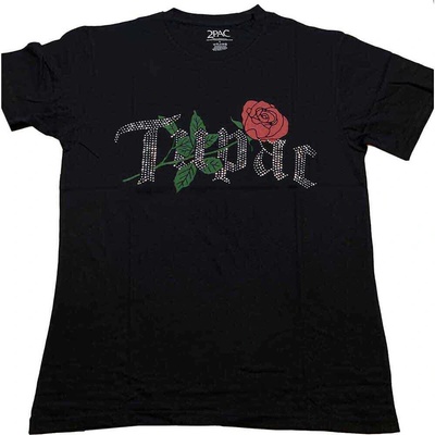 2Pac Rose Logo (Embellished) Black XL Риза (2PACTS51MB04)