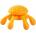 KIWI WALKER Играчка за кучета Kiwi Walker OCTOPUS MINI оранжева
