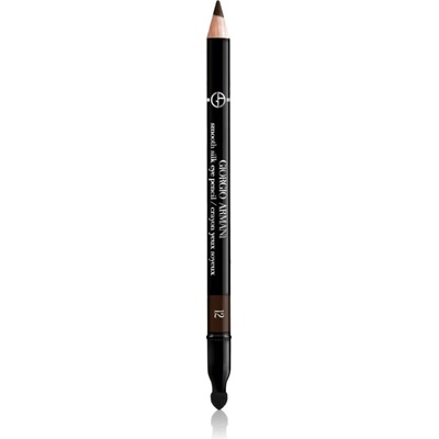 Armani Smooth Silk Eye Pencil молив за очи с апликатор цвят 12 Brownship Black 1.05 гр