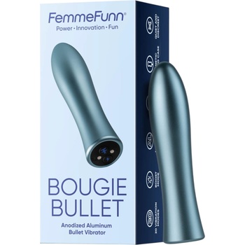 FemmeFunn Bougie - премиум алуминиев вибратор (сребърен)