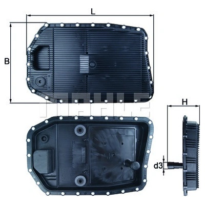 KNECHT Olejová vana, automatická převodovka HX 154