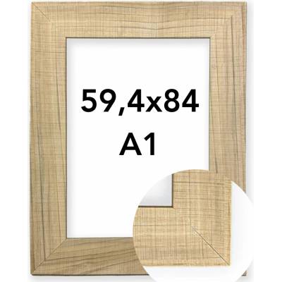 Fotorámeček DM 30 Rozměr: A1 - 59,4 x 84 cm, Barva: Přírodní, Typ zasklení: Plexi