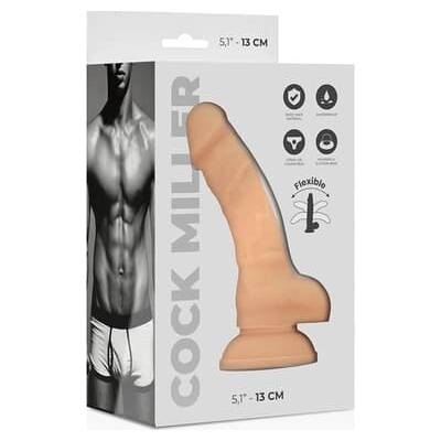 COCK MILLER SILIKÓNOVÉ DENSITY DILDO OHYBNE 13 CM