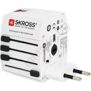 SKROSS pa48pd65 - Пътен адаптер muv ac65pd с usb a и usb c, 65w (sl1709)