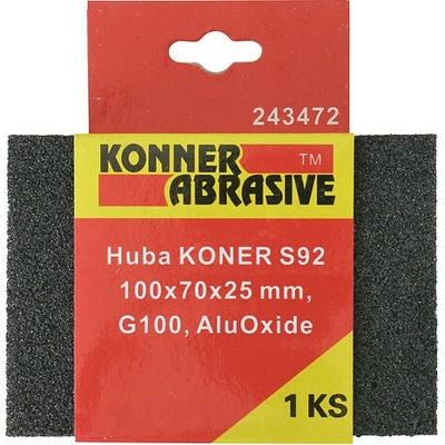 Huba KONNER P120, brúsna špongia, 100x70x25 mm, AluOxide