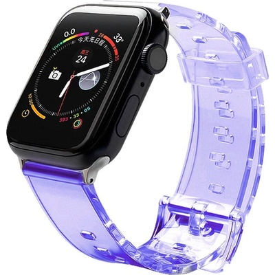 HQWear Резервна силиконова каишка HQWear за Apple Watch 6/5/4/3/2/SE(40mm/38mm), Лилав (5907769332807)