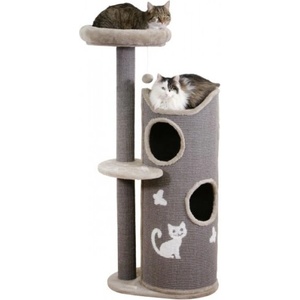 Kerbl Драскало за котка Kerbl Cat Tiana, пет нива, укрития и легло, сиво 70 x 56 x 130 см, Германия - 81620