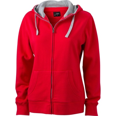James&Nicholson dámska mikina JN962 Red