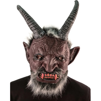 Maska čert Belzebub s vlasy a vousy – Zboží Dáma