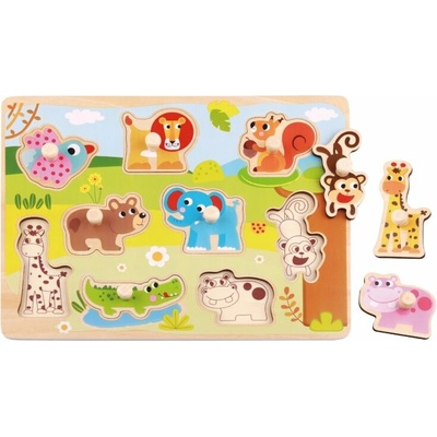 Tooky Toy vkladacie puzzle Zvieratá