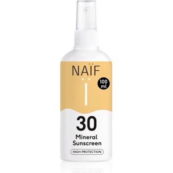 Naïf Sun Mineral Sunscreen SPF 30 слънцезащитен спрей SPF 30 водоустойчив 100ml