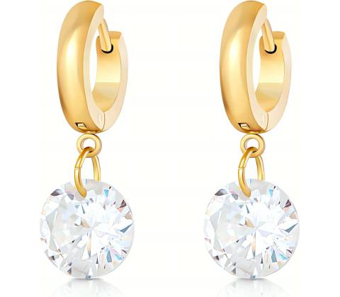 Glanzio Náušnice Crystal Drop 88235