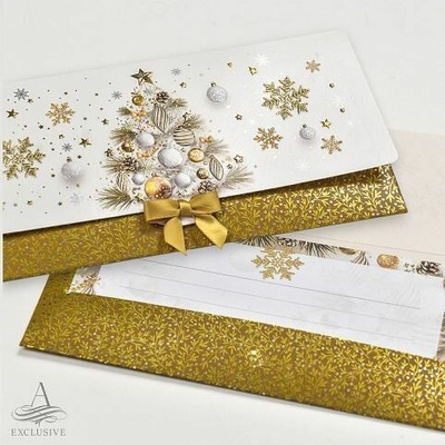 ARGUS Obálka na peníze vánoční luxusní 81-6053 – Zboží Dáma