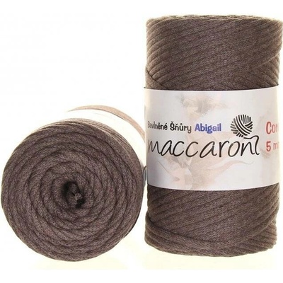 Maccaroni Abigail 5 mm Šedohnědá