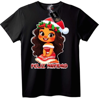 NOONEBRAND Коледна карикатурна тениска - L, White