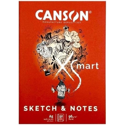 CANSON Sešit XSmart Sketch & Notes A5 96 g