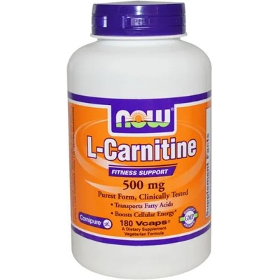 NOW L-Carnitine 500 mg капсули 180 бр.