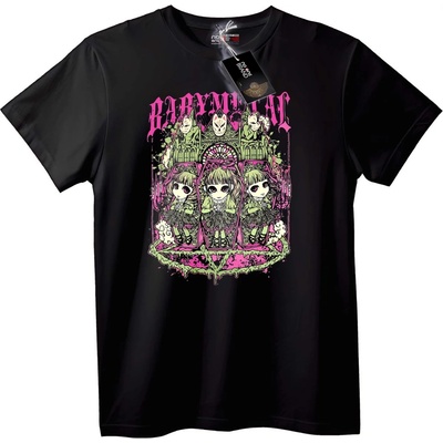 NOONEBRAND Тениска BabyMetal Готик Аниме - 2XL, White