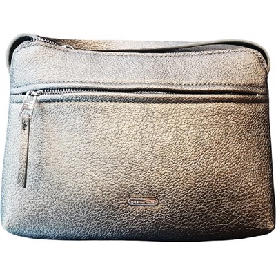 David Jones dámská crossbody kabelka slim tmavě stříbrná CM 6308 D.Silver
