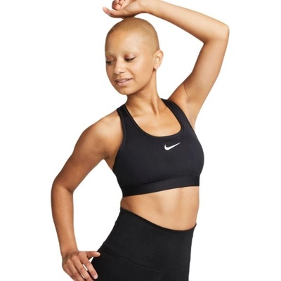 Nike Дамски сутиен Nike Swoosh Medium Support Non-Padded Sports Bra - Черен