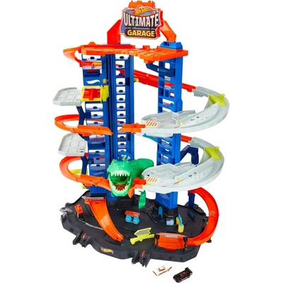 Hot Wheels City Garáž s T-Rexem