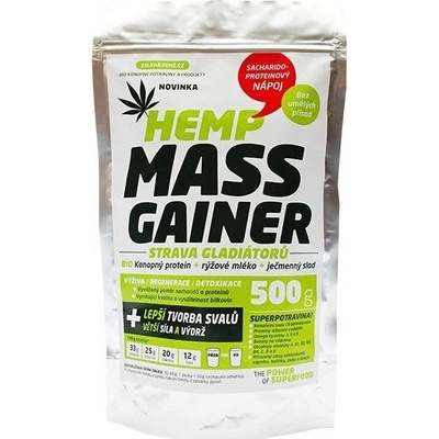 Zelená země Konopný Mass Gainer 500 g