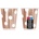Godan Хартиени чаши Rosegold с точки 266 мл 6 бр