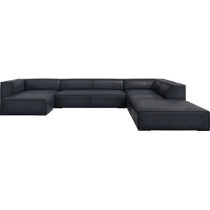 Windsor & Co Тъмносин кожен ъглов диван (десен ъгъл) Madame - Windsor & Co Sofas (WIN_UR_71_F1_MADAME4)