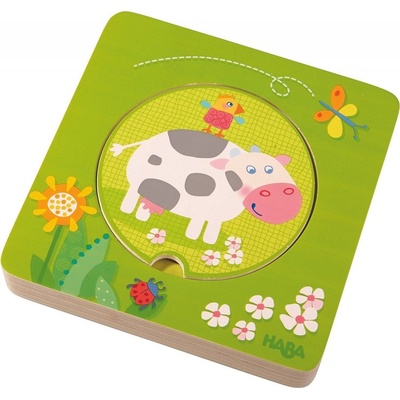 Haba viacvrstvové puzzle Na farme