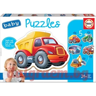 Educa Пъзел educa baby 14866 - 19 части - Превозни средства (edu14866)