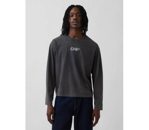 Gap Crop s logom čierne