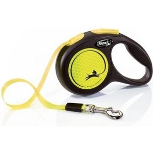flexi New Neon Tape Yellow автоматичен повод за куче - 03кг